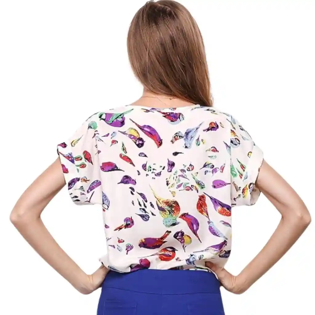 Blusa Casual Multimotivo Mujer
