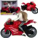 Muñeca Defa Lucy Con Motocicleta Y Accesorios