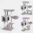 Gimnasio Rascador Para Gatos Felpa 4 Niveles