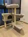 Gimnasio Rascador Para Gatos Felpa 4 Niveles