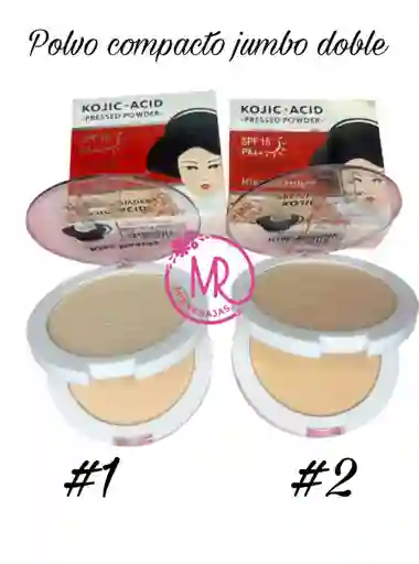 Polvo Compacto Jumbo Doble Con Control De Aceite Y Protección Solar (tono #1)