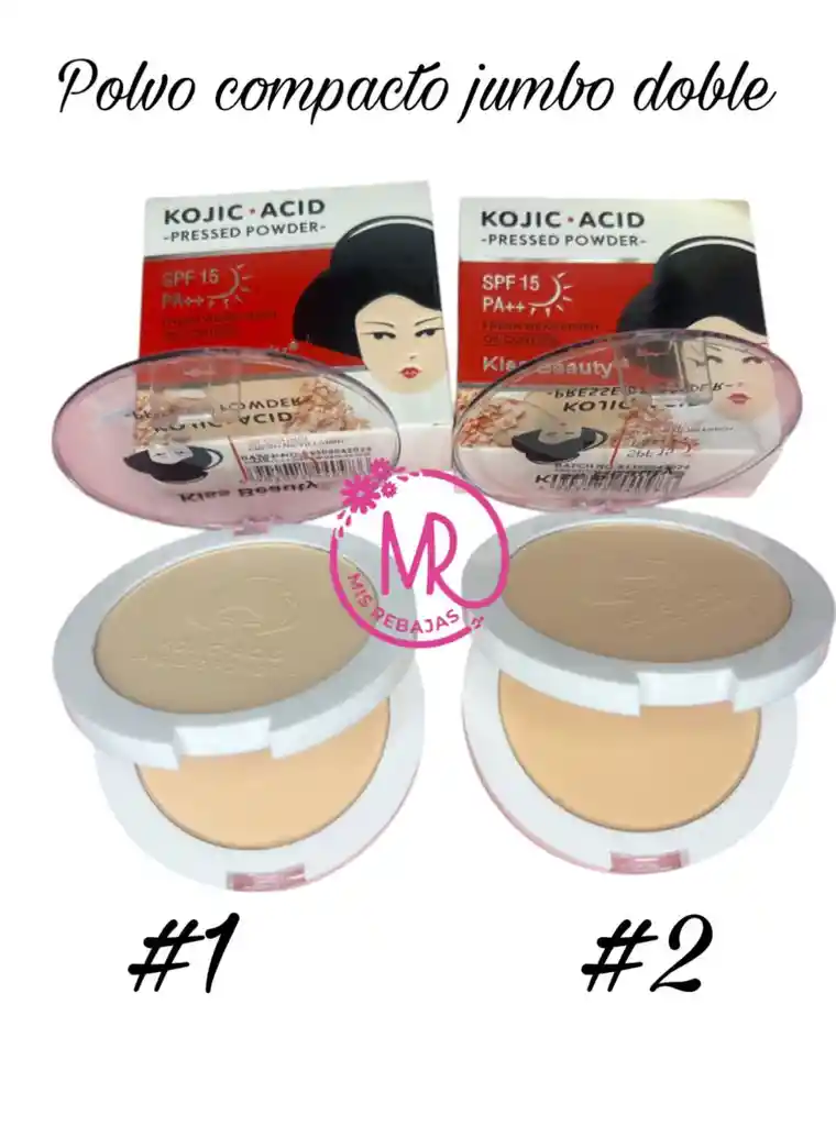 Polvo Compacto Jumbo Doble Con Control De Aceite Y Protección Solar (tono #1)
