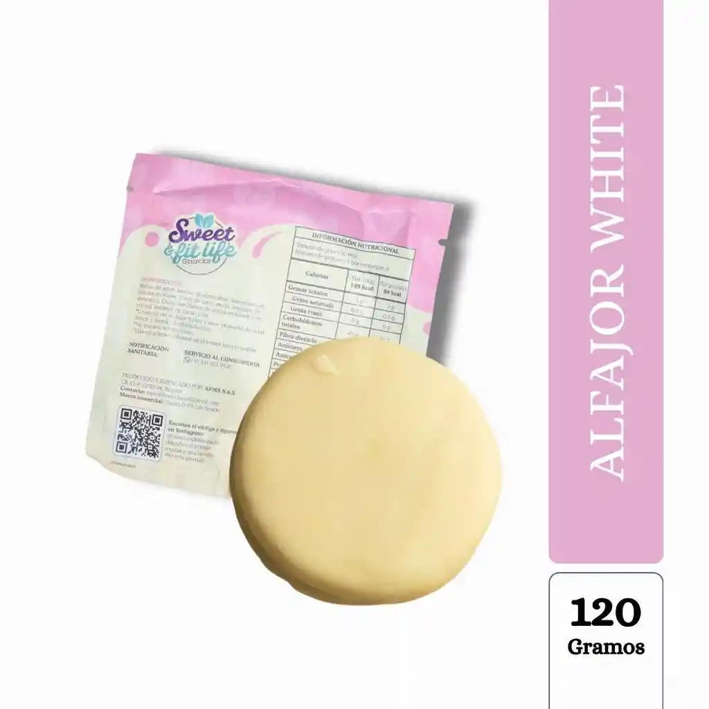 Alfajor Cubierto De Chocolate Blanco De Avena