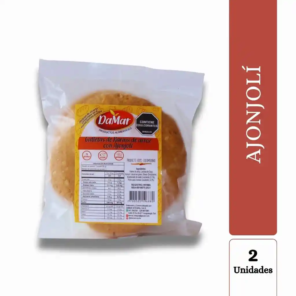 Galletas De Arroz Con Ajonjoli X2unds