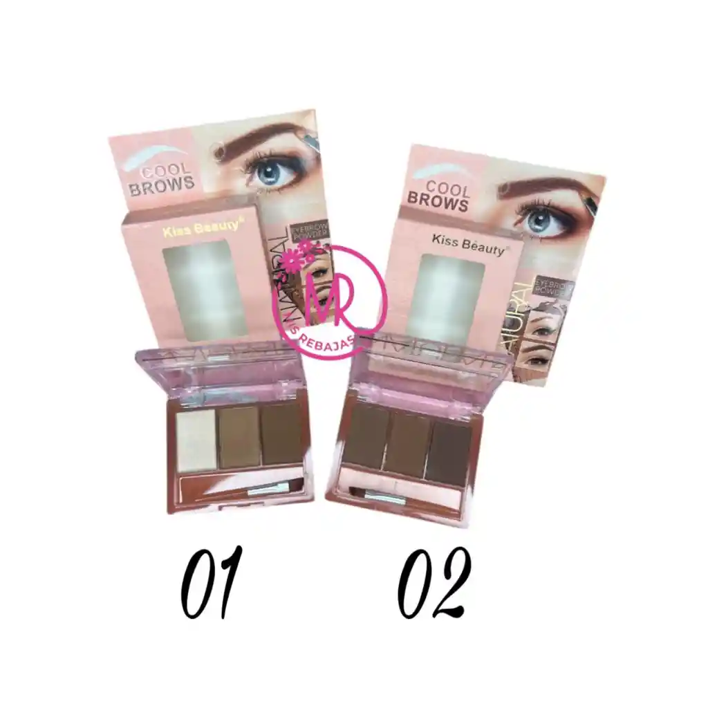 Maquillaje Compacto Por 3 Tonos Para Cejas En El Tono #01