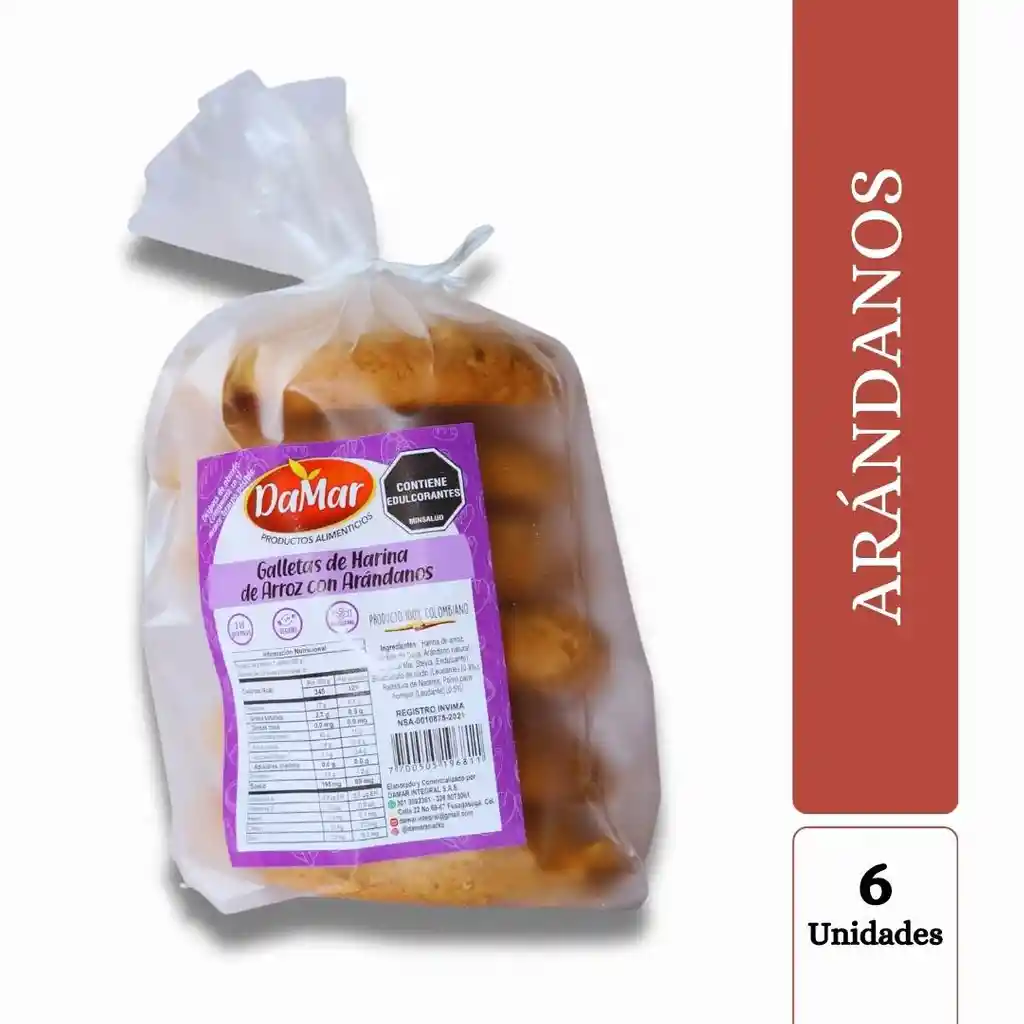 Galletas De Arroz Con Arandanos X6unds