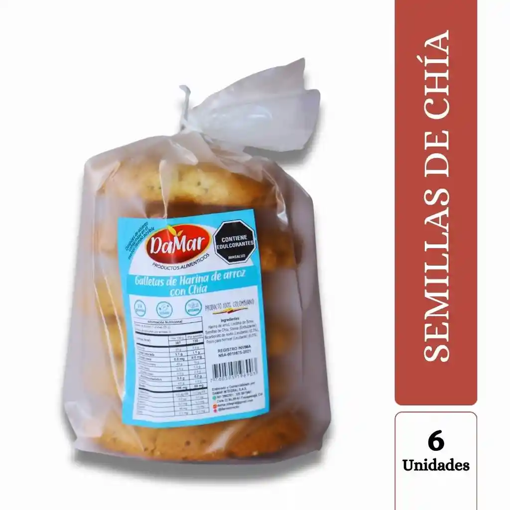 Galletas De Arroz Con Semillas De Chia X6unds