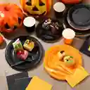 Decoracion Para Mesa Naranja Negro Halloween