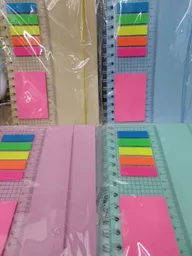 Agenda Argollada Cuadriculada Con Notas Adhesivas