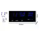 Reloj Digital 36cm Inteligente De Pared Led