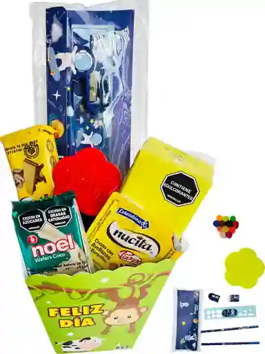 Regalo Especial Para Niñas Y Niños Con Kit Escolar - Plastilina Galletas, Masmelos, Dulces Y Mas - Feliz Dia De Halloween - Dia De Los Niños - 31 De Octubre