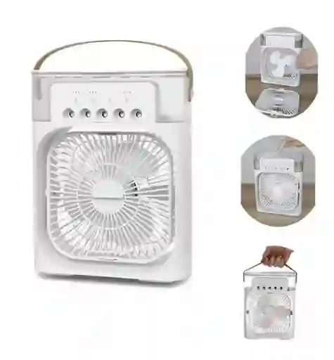 Ventilador Enfriador Humidificador Led Difusor Aroma