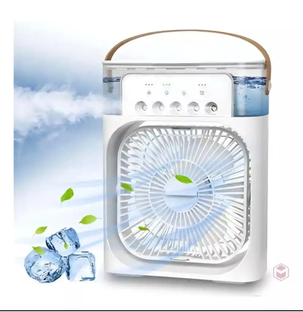 Ventilador Enfriador Humidificador Led Difusor Aroma