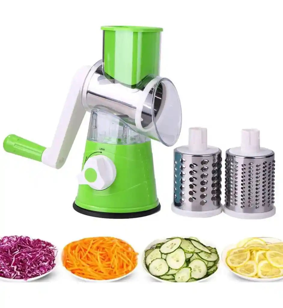 Molino Rallador Cortador De Verduras 3 En 1