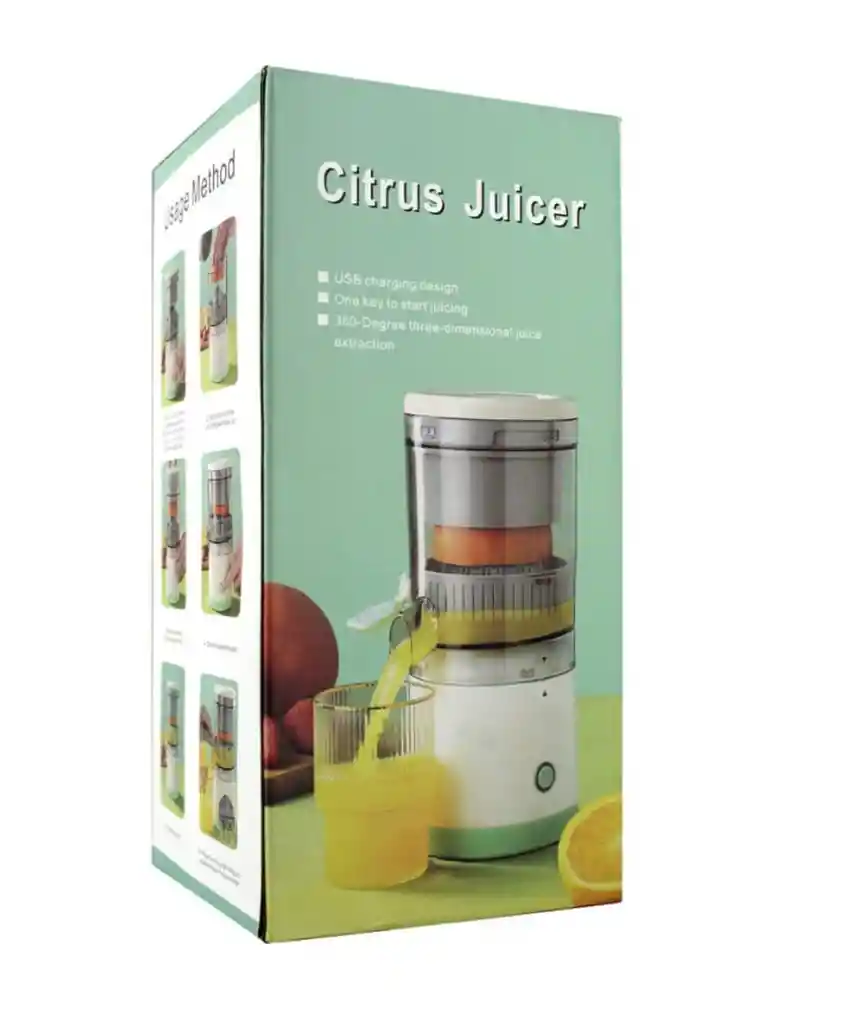 Exprimidor Eléctrico Naranja Limón Jugo De Fruta Recargable