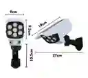 Lámpara Con Panel Solar Sensor De Movimiento Tipo Cámara