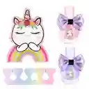 Maleta Kit Unicornio Manicure Antifaz Niñas Juguete Esmaltes