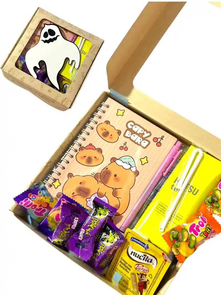 Regalo Especial Para Niñas Con Libretas, Dulces Y Mas - Feliz Dia De Halloween - Dia De Los Niños - 31 De Octubre