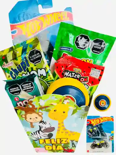 Regalo Especial Para Niños Con Moto De Colección - Yoyo, Galletas, Chupetas, Dulces Y Mas - Feliz Dia De Halloween - Dia De Los Niños - 31 De Octubre