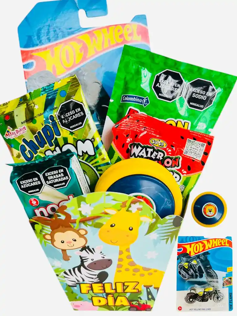 Regalo Especial Para Niños Con Moto De Colección - Yoyo, Galletas, Chupetas, Dulces Y Mas - Feliz Dia De Halloween - Dia De Los Niños - 31 De Octubre