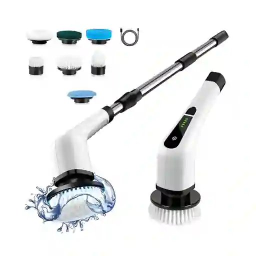 Cepillo Limpieza 9 En 1 Electrico Recargable Giratorio Hogar Auto