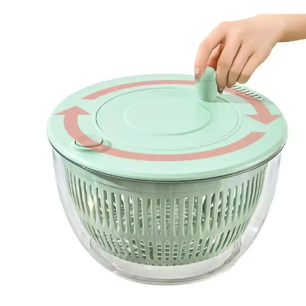 Centrifugador Lavado Verduras Hierbas Ensalada Transparente Deshidrata