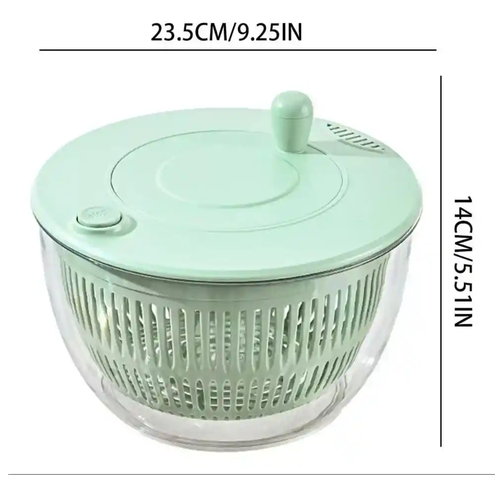 Centrifugador Lavado Verduras Hierbas Ensalada Transparente Deshidrata