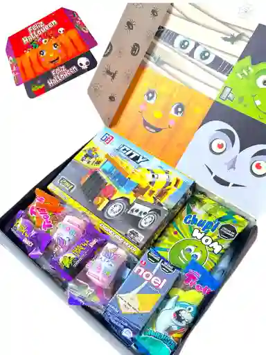 Regalo Especial Para Niños Con Juguete, Dulces, Galletas Y Mas - Feliz Dia De Halloween - Dia De Los Niños - 31 De Octubre