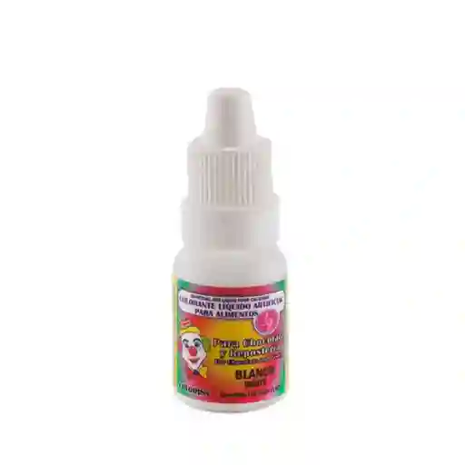 Colorante Blanco Liquido Artificial Para Alimentos Reposteria 7ml
