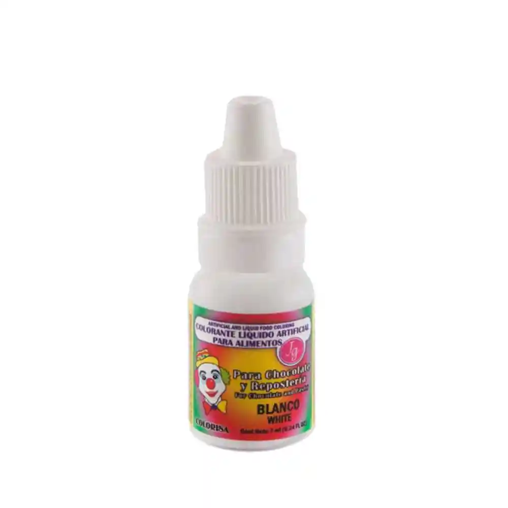 Colorante Blanco Liquido Artificial Para Alimentos Reposteria 7ml