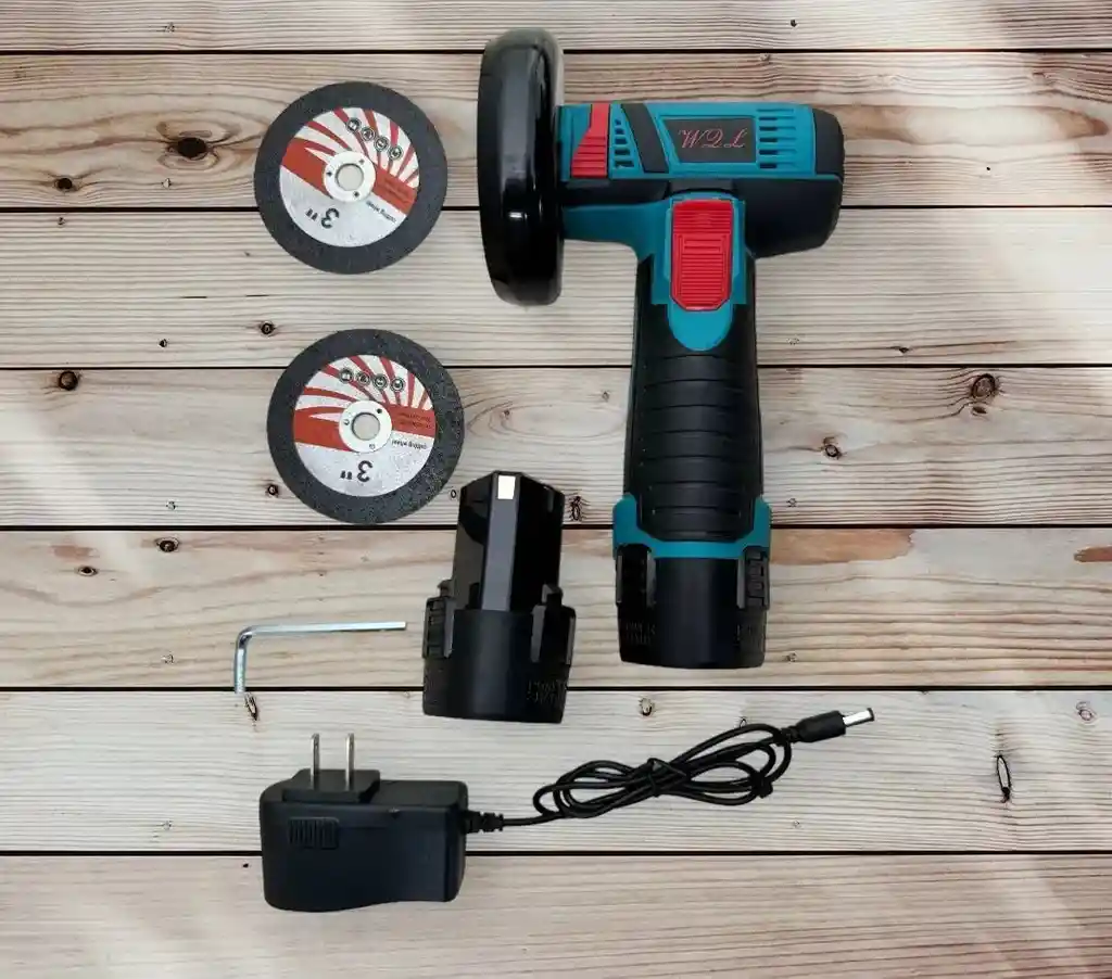 Mini Pulidora Inalámbrica Sin Escobillas 12 V Moler Cortar Azul