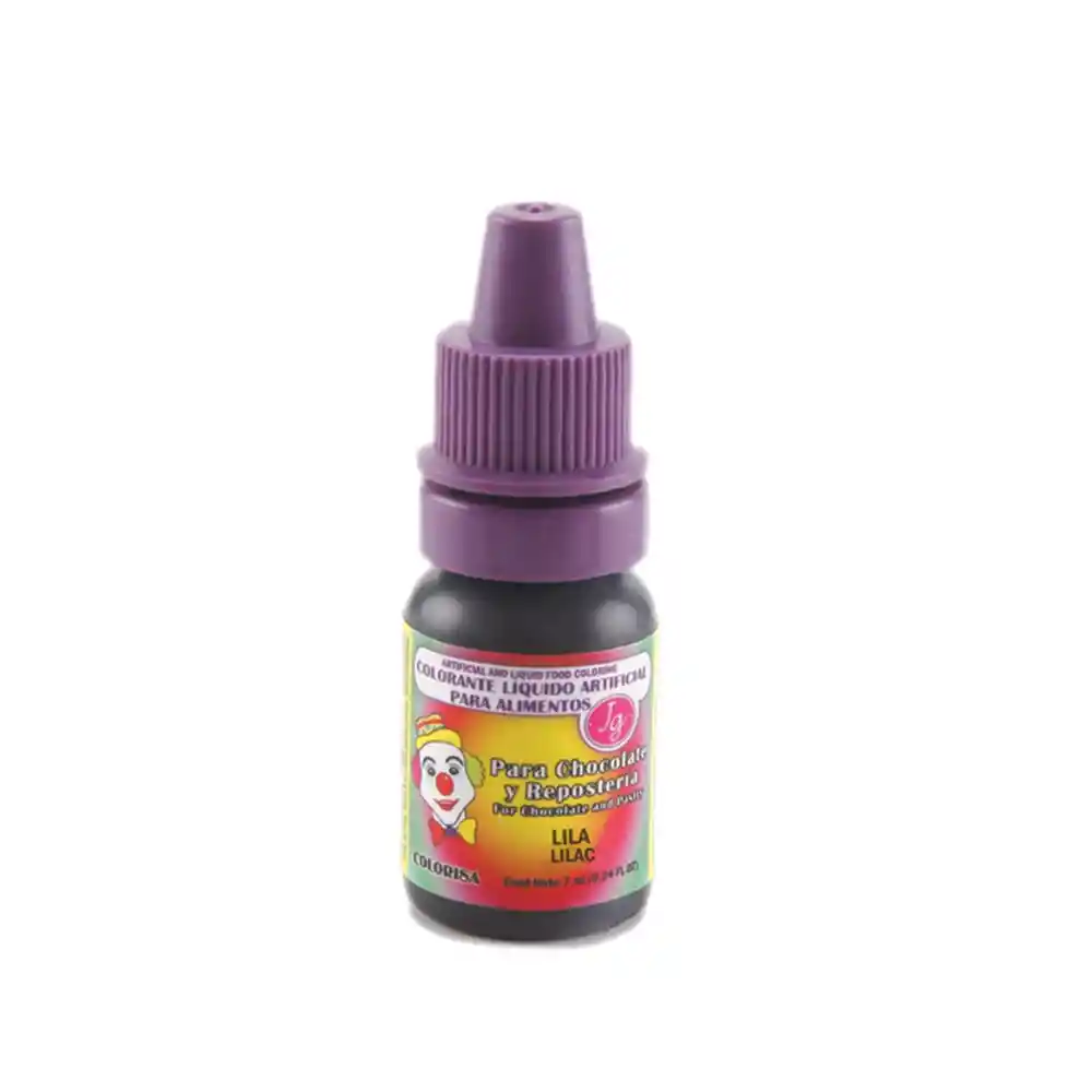 Colorante Lila Liquido Artificial Para Alimentos Reposteria 7ml