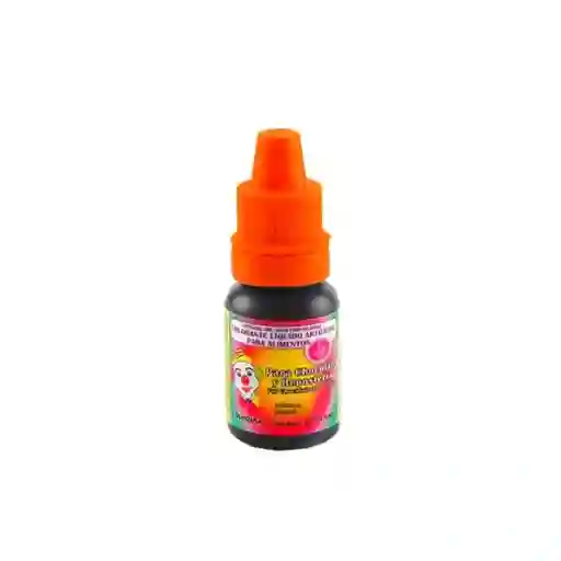 Colorante Naranja Liquido Artificial Para Alimentos Reposteria 7ml