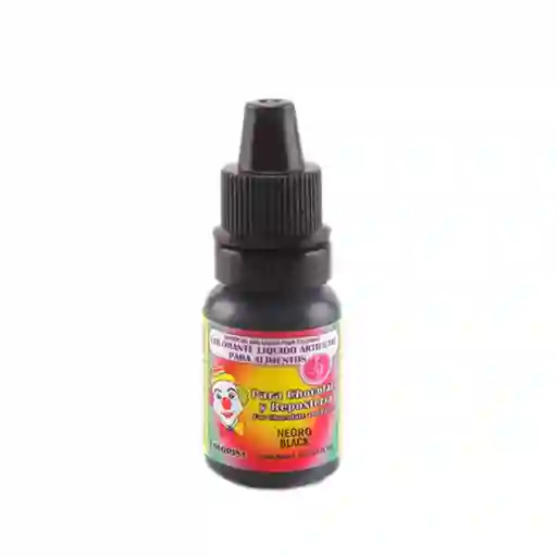 Colorante Negro Liquido Artificial Para Alimentos Reposteria 7ml