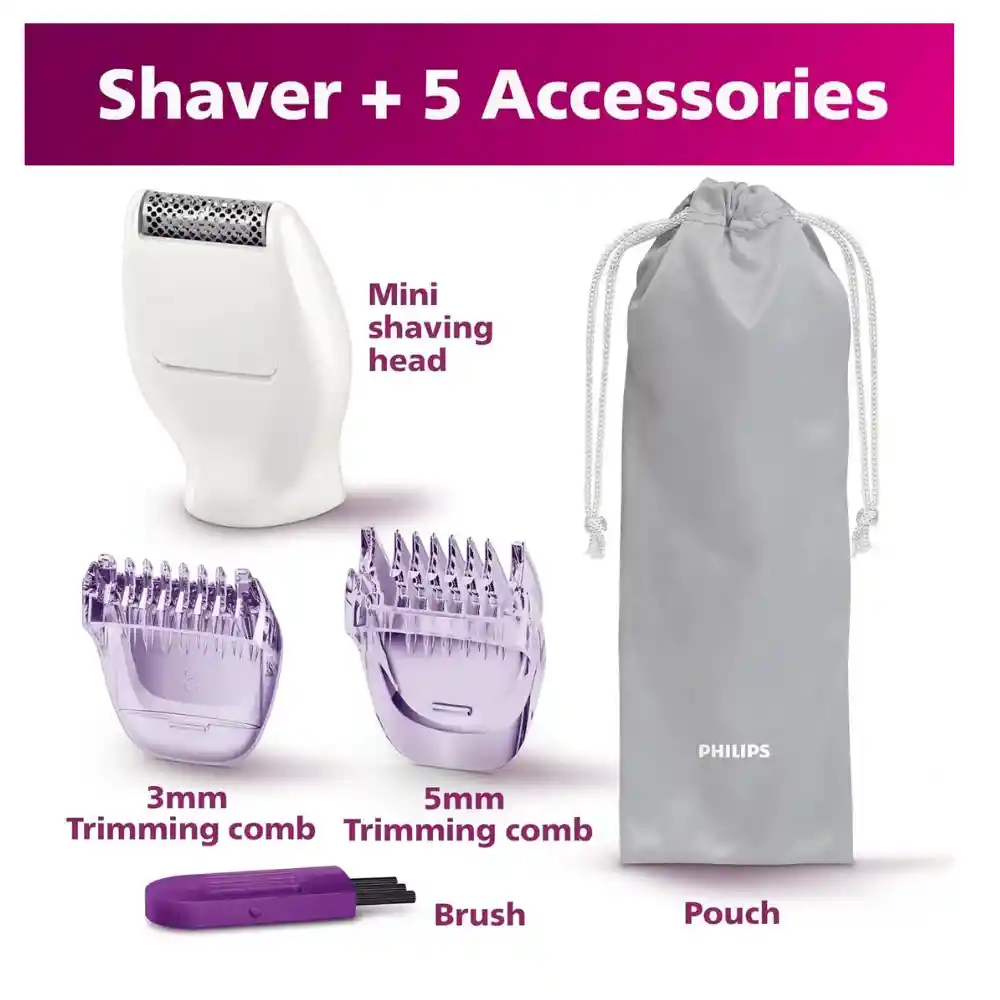 Maquina Afeitar Femenina Inalambrica Philips Bikini Genie