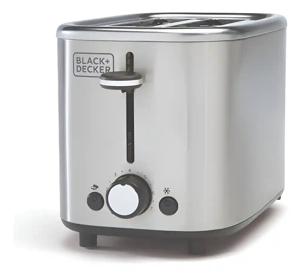 Tostadora De Pan Black+decker 2 Puestos Tr0012ss Gris Plateado