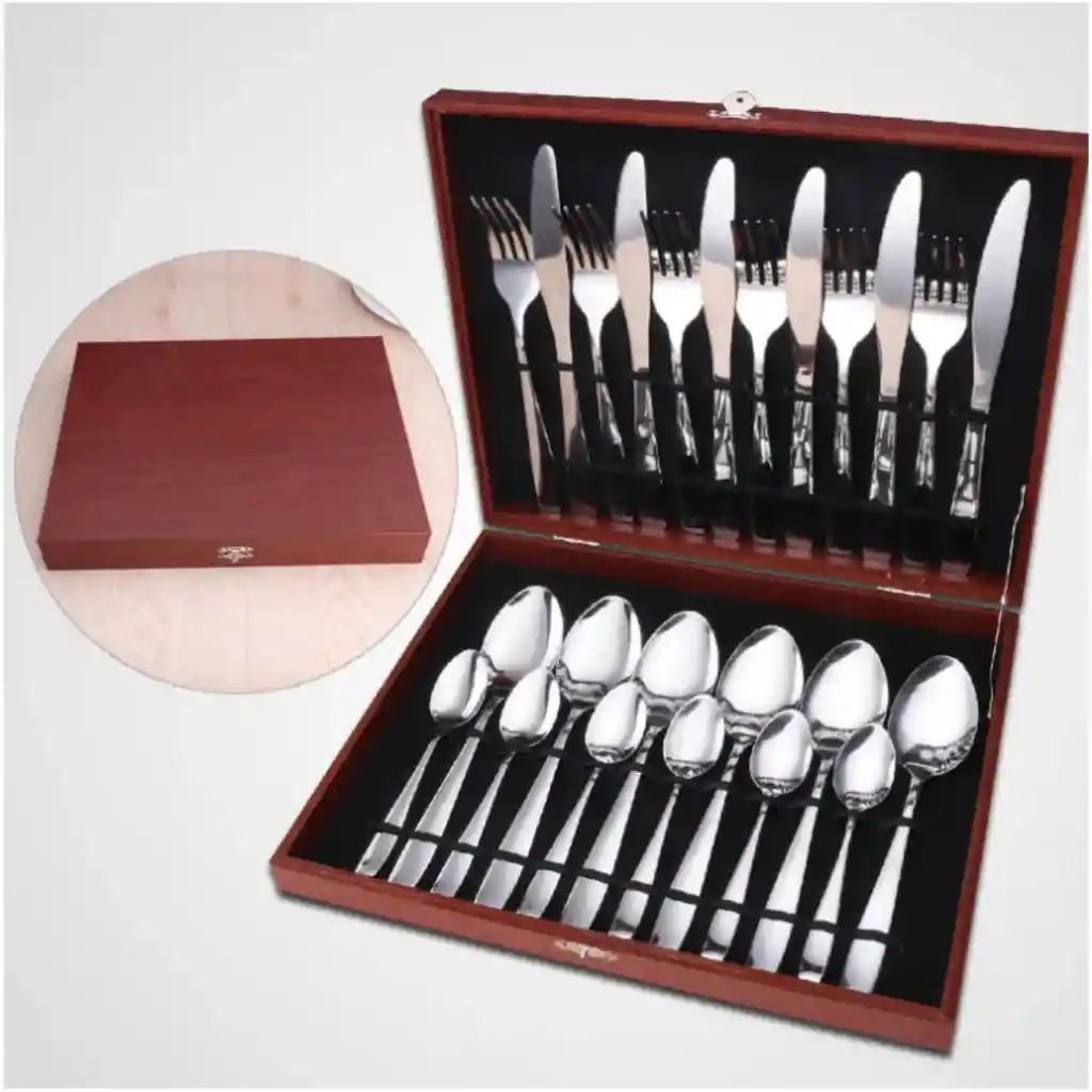 Set De Cubiertos X24 Con Maletín