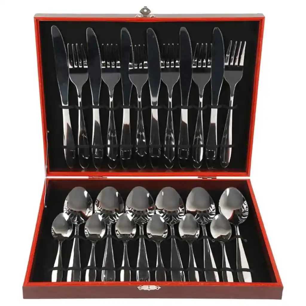 Set De Cubiertos X24 Con Maletín