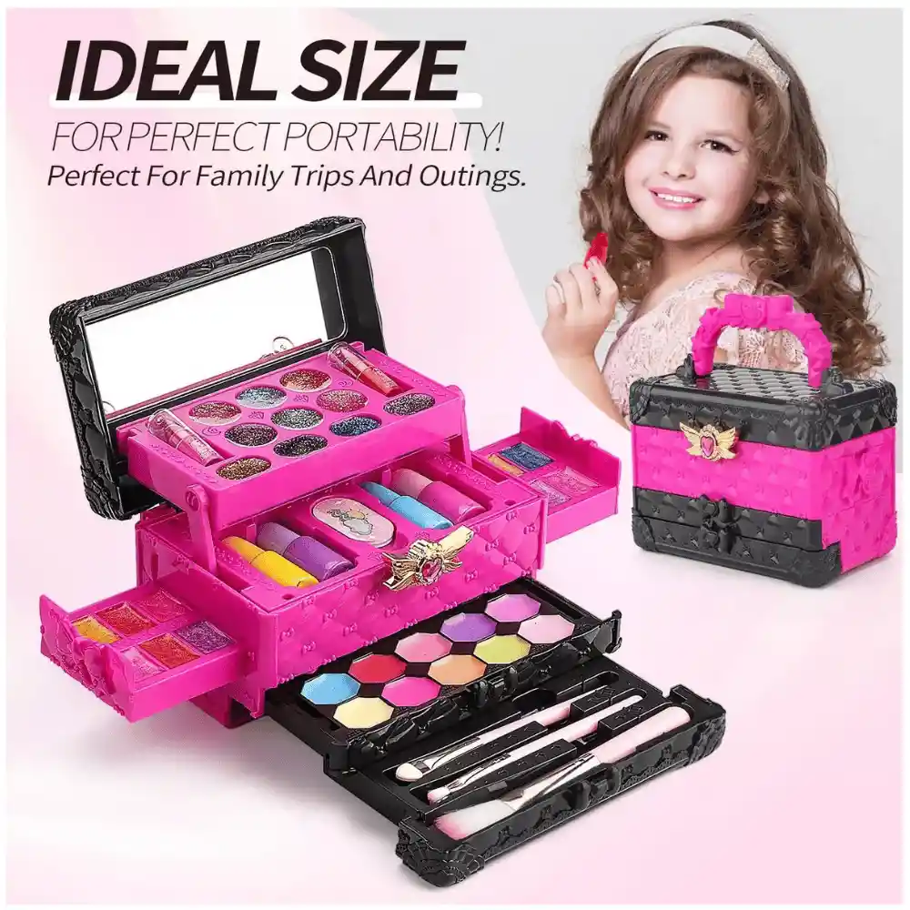 Maquillaje Para Niñas Estuche Juego No Toxico Lavable Regalo