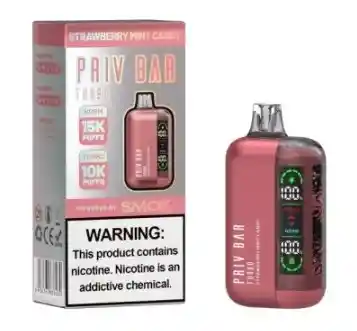 Vaper Vaporizador Smok Priv Bar Turbo Strawberry Mint Candy
