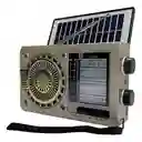 Radio Viena Solar Recargable Am/fm/sw Con Usb, Microsd Y Linterna