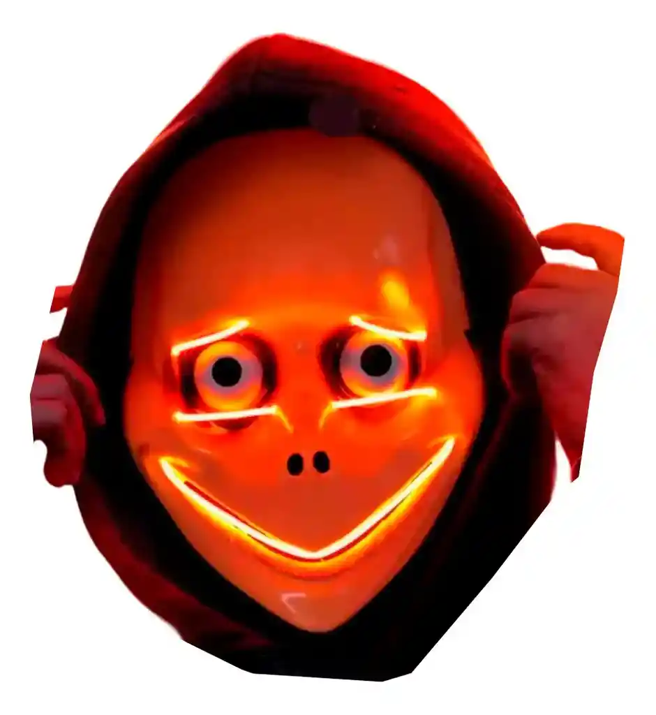 Mascara Purga Purge Momo Halloween Luces Luz Led Piel Momo Luz Led