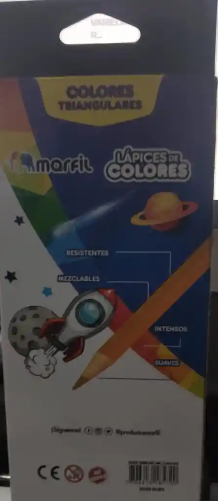 Caja De Colores Triangulares X 12 Unidades
