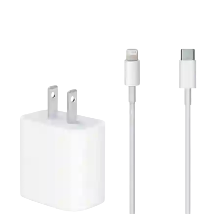 Cargador Iphone 20w Carga Rapida + Cable Tipo C A C 1.1