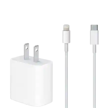 Cargador Iphone 20w Carga Rapida + Cable Tipo C A C 1.1