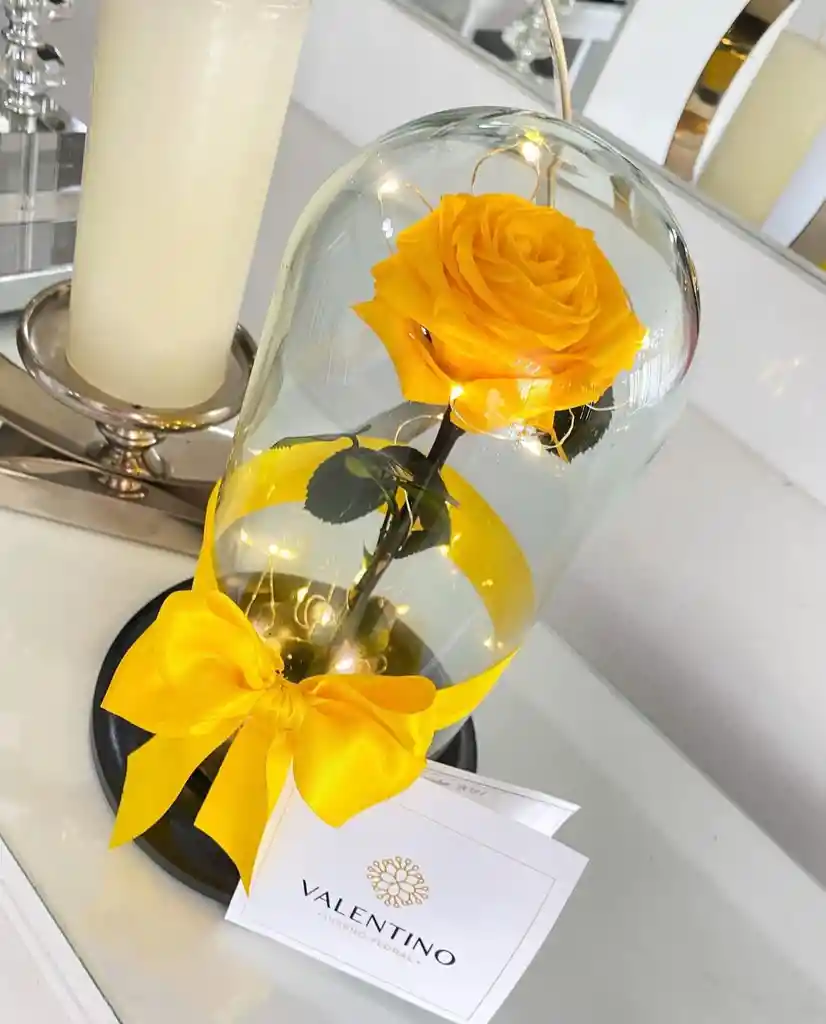 Rosa Preservada Amarilla