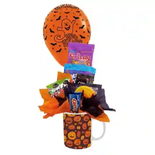 Ancheta De Halloween De Pocillo Con Dulces