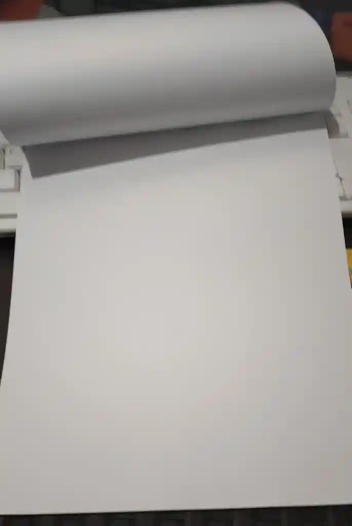 Block De Papel Balnco Tamaño Carta Liso
