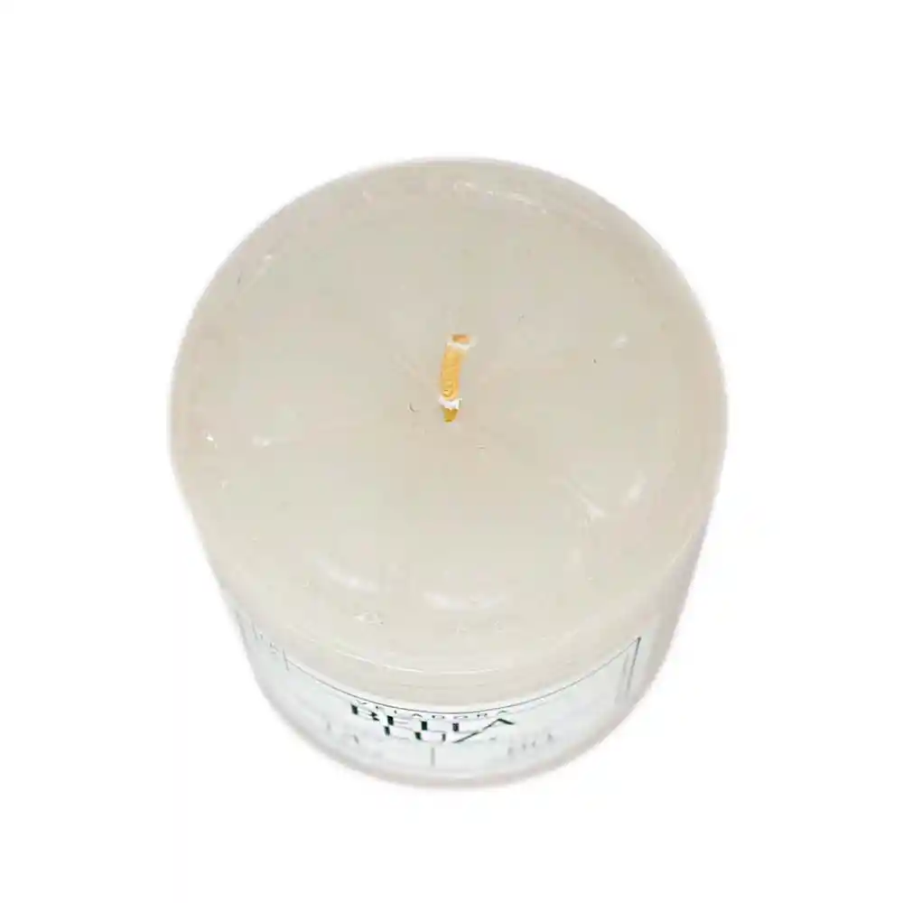 Veladora Bella Luz N3 5x5cm Blanco 90 Gr Parafina N3