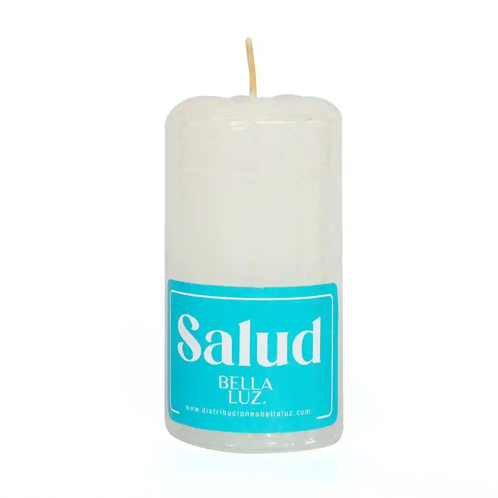 Veladora Bella Luz N2 4x8cm Blanco 100 Gr Parafina